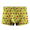 Cartoon Tropical Pattern Print Men's Boxer Briefs