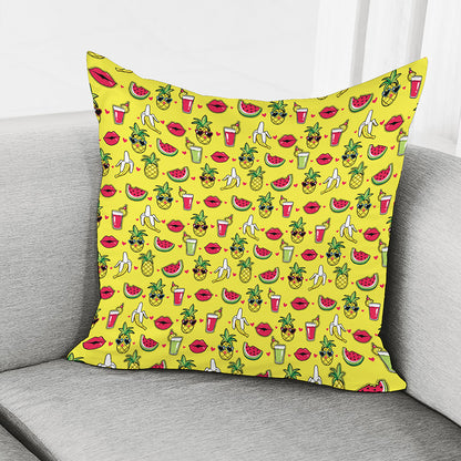 Cartoon Tropical Pattern Print Pillow Cover