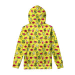 Cartoon Tropical Pattern Print Pullover Hoodie