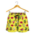 Cartoon Tropical Pattern Print Women's Shorts