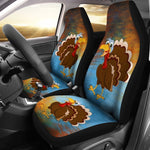Cartoon Turkey Universal Fit Car Seat Covers GearFrost