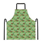 Cartoon Turtle Pattern Print Apron