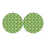 Cartoon Turtle Pattern Print Car Coasters