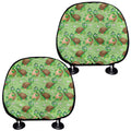 Cartoon Turtle Pattern Print Car Headrest Covers