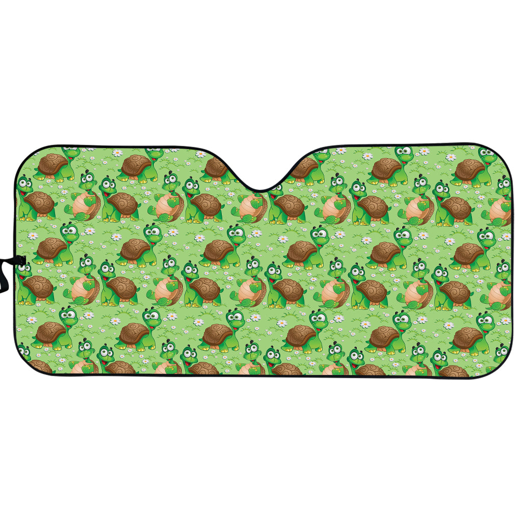 Cartoon Turtle Pattern Print Car Sun Shade