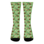 Cartoon Turtle Pattern Print Crew Socks