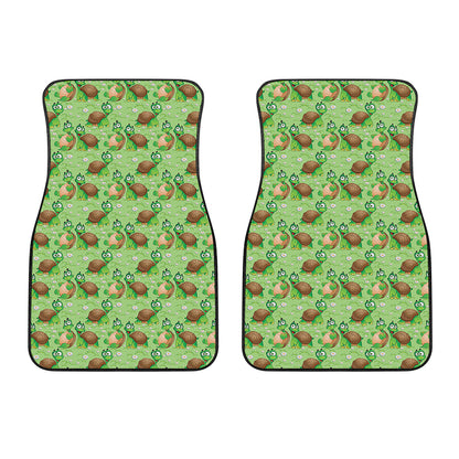 Cartoon Turtle Pattern Print Front Car Floor Mats