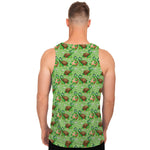 Cartoon Turtle Pattern Print Men's Tank Top