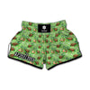 Cartoon Turtle Pattern Print Muay Thai Boxing Shorts