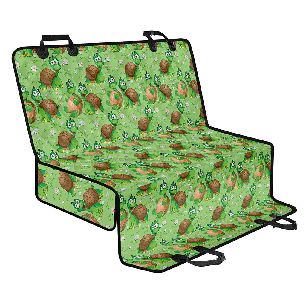 Cartoon Turtle Pattern Print Pet Car Back Seat Cover