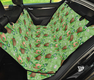 Cartoon Turtle Pattern Print Pet Car Back Seat Cover