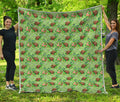 Cartoon Turtle Pattern Print Quilt