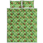 Cartoon Turtle Pattern Print Quilt Bed Set