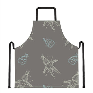 Cartoon Voodoo Doll Pattern Print Apron