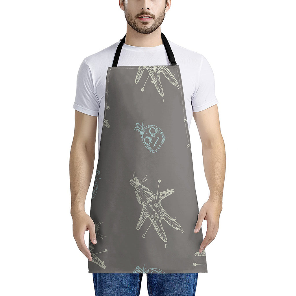 Cartoon Voodoo Doll Pattern Print Apron