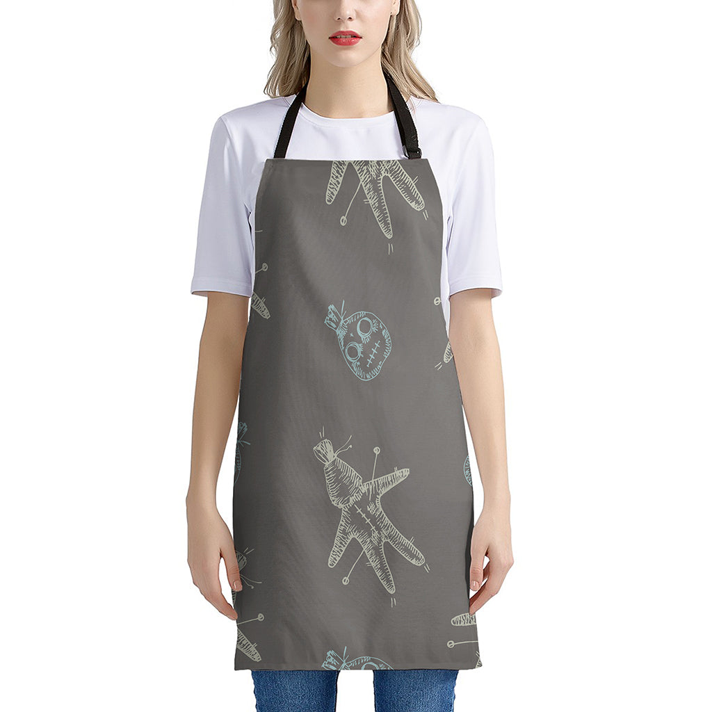 Cartoon Voodoo Doll Pattern Print Apron