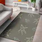 Cartoon Voodoo Doll Pattern Print Area Rug