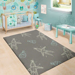 Cartoon Voodoo Doll Pattern Print Area Rug