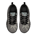 Cartoon Voodoo Doll Pattern Print Black Sneakers