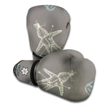 Cartoon Voodoo Doll Pattern Print Boxing Gloves
