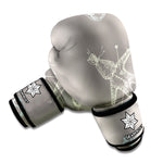 Cartoon Voodoo Doll Pattern Print Boxing Gloves