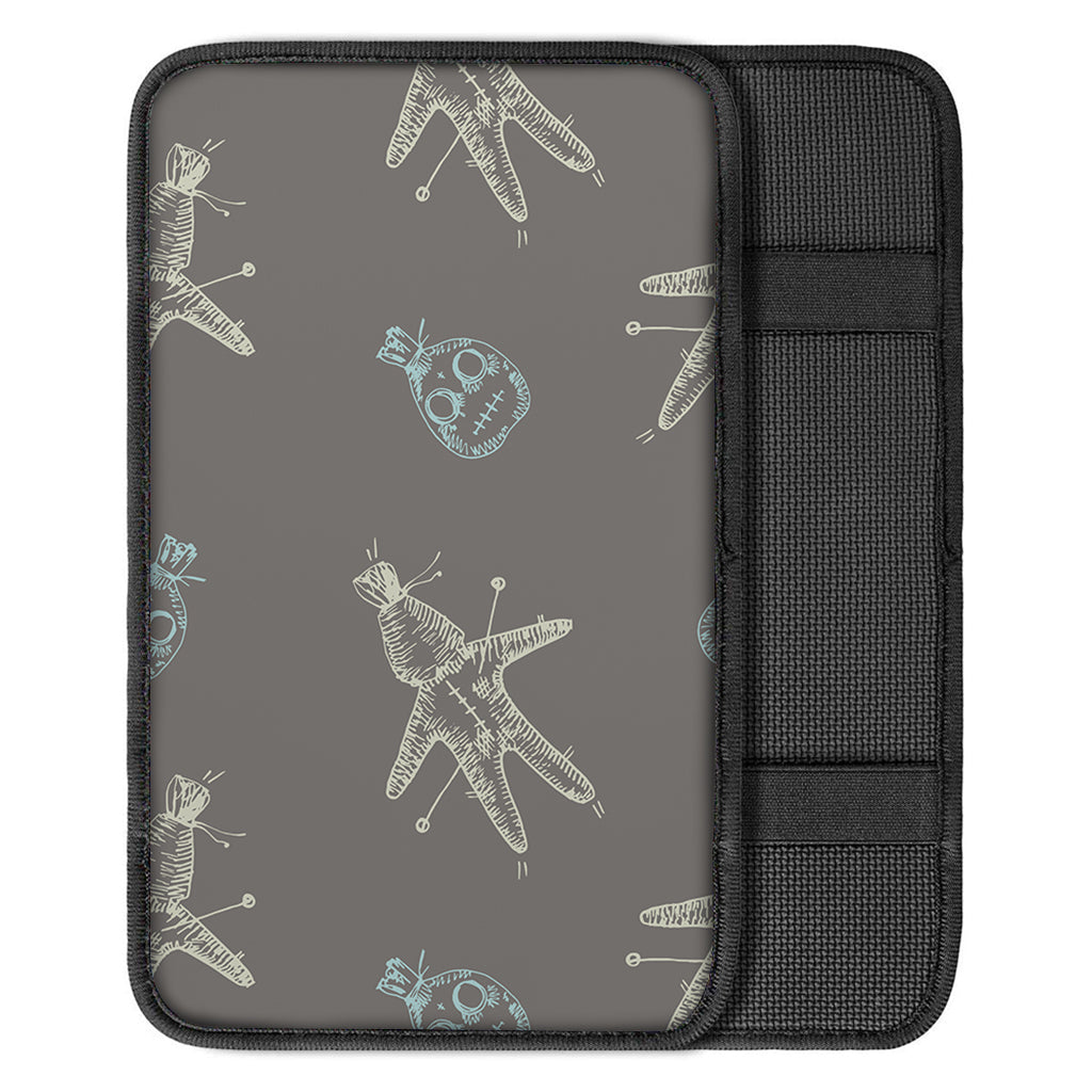 Cartoon Voodoo Doll Pattern Print Car Center Console Cover