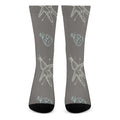Cartoon Voodoo Doll Pattern Print Crew Socks