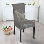 Cartoon Voodoo Doll Pattern Print Dining Chair Slipcover