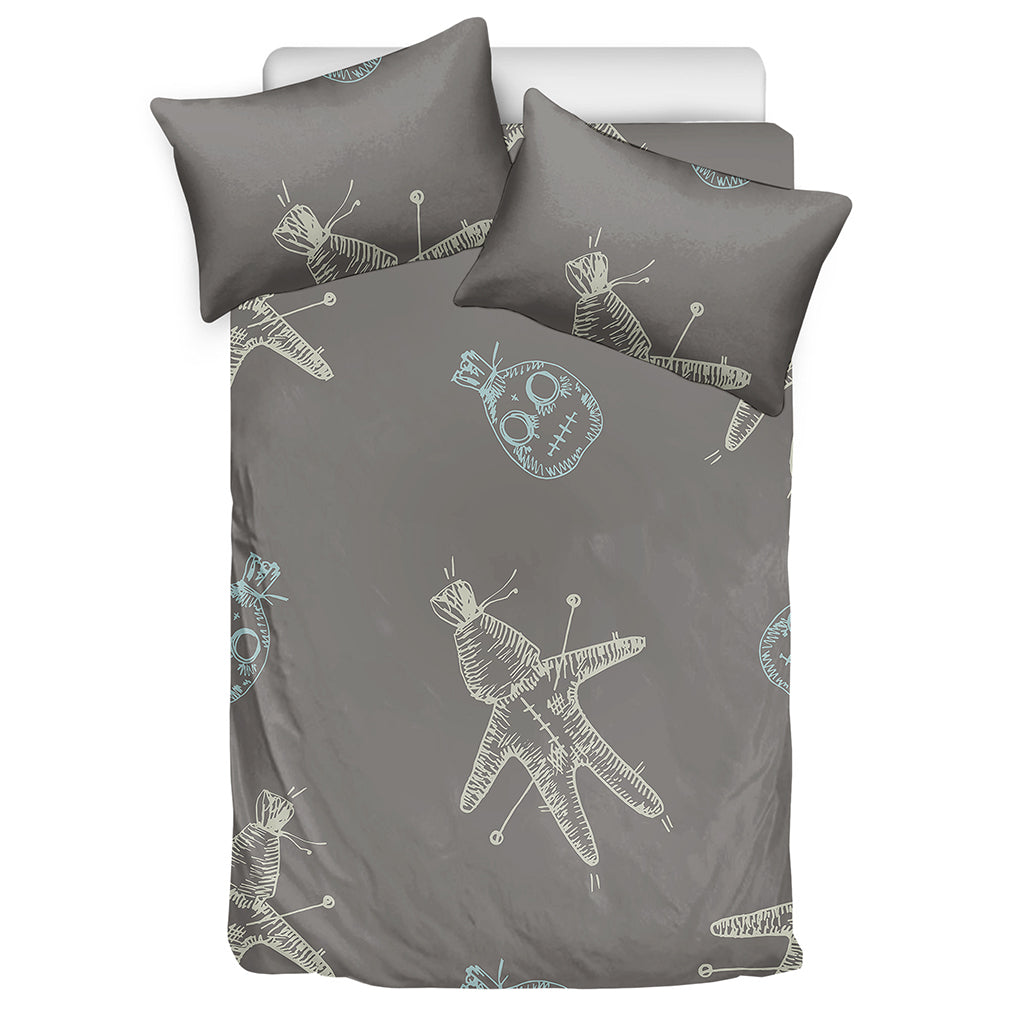 Cartoon Voodoo Doll Pattern Print Duvet Cover Bedding Set