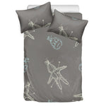 Cartoon Voodoo Doll Pattern Print Duvet Cover Bedding Set