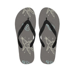 Cartoon Voodoo Doll Pattern Print Flip Flops