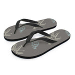 Cartoon Voodoo Doll Pattern Print Flip Flops