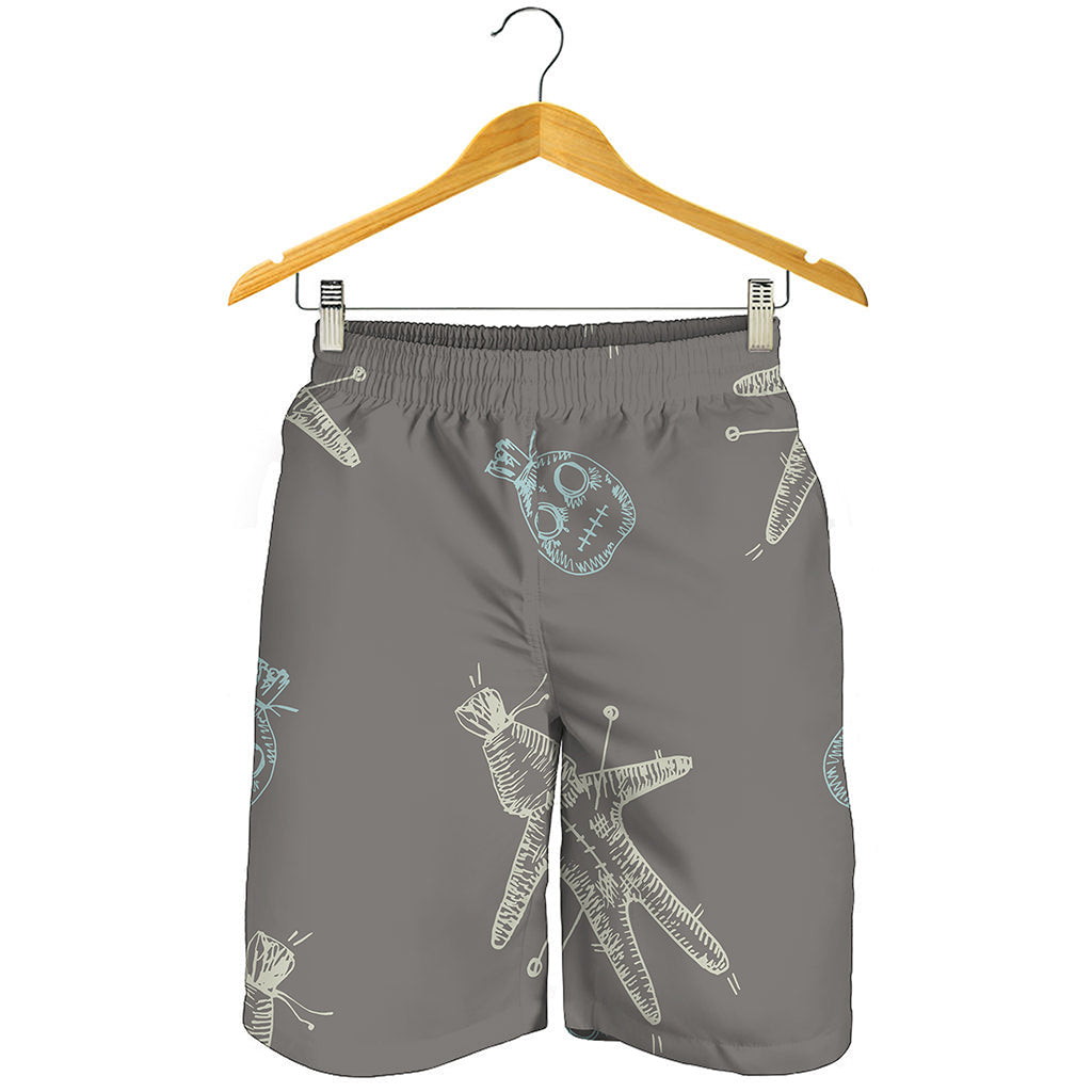 Cartoon Voodoo Doll Pattern Print Men's Shorts
