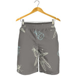 Cartoon Voodoo Doll Pattern Print Men's Shorts