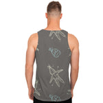 Cartoon Voodoo Doll Pattern Print Men's Tank Top