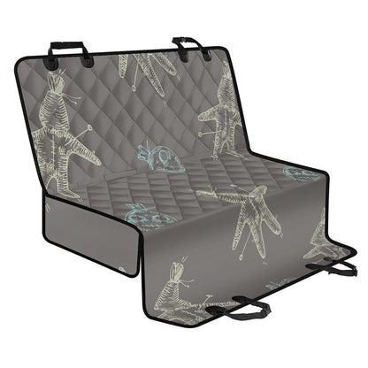 Cartoon Voodoo Doll Pattern Print Pet Car Back Seat Cover