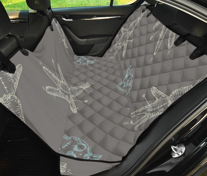 Cartoon Voodoo Doll Pattern Print Pet Car Back Seat Cover