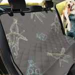 Cartoon Voodoo Doll Pattern Print Pet Car Back Seat Cover