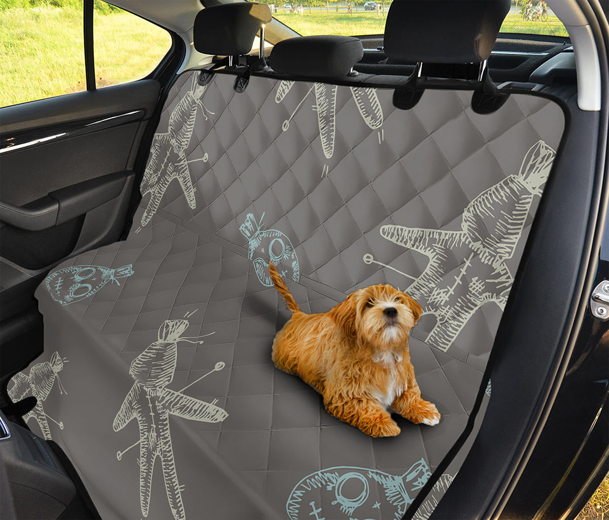 Cartoon Voodoo Doll Pattern Print Pet Car Back Seat Cover