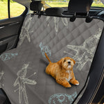 Cartoon Voodoo Doll Pattern Print Pet Car Back Seat Cover