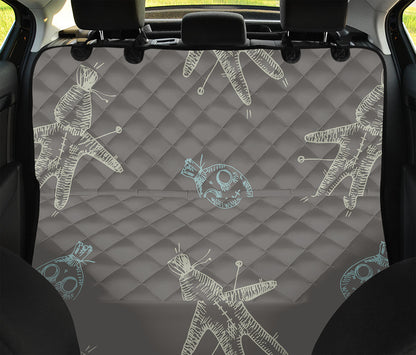 Cartoon Voodoo Doll Pattern Print Pet Car Back Seat Cover