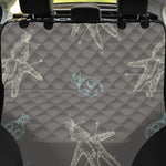 Cartoon Voodoo Doll Pattern Print Pet Car Back Seat Cover