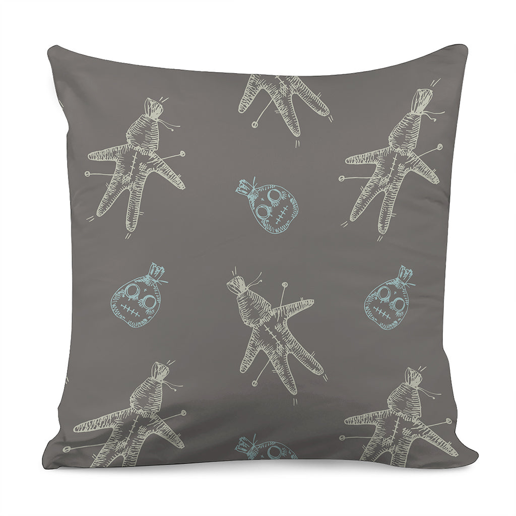 Cartoon Voodoo Doll Pattern Print Pillow Cover