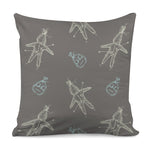 Cartoon Voodoo Doll Pattern Print Pillow Cover