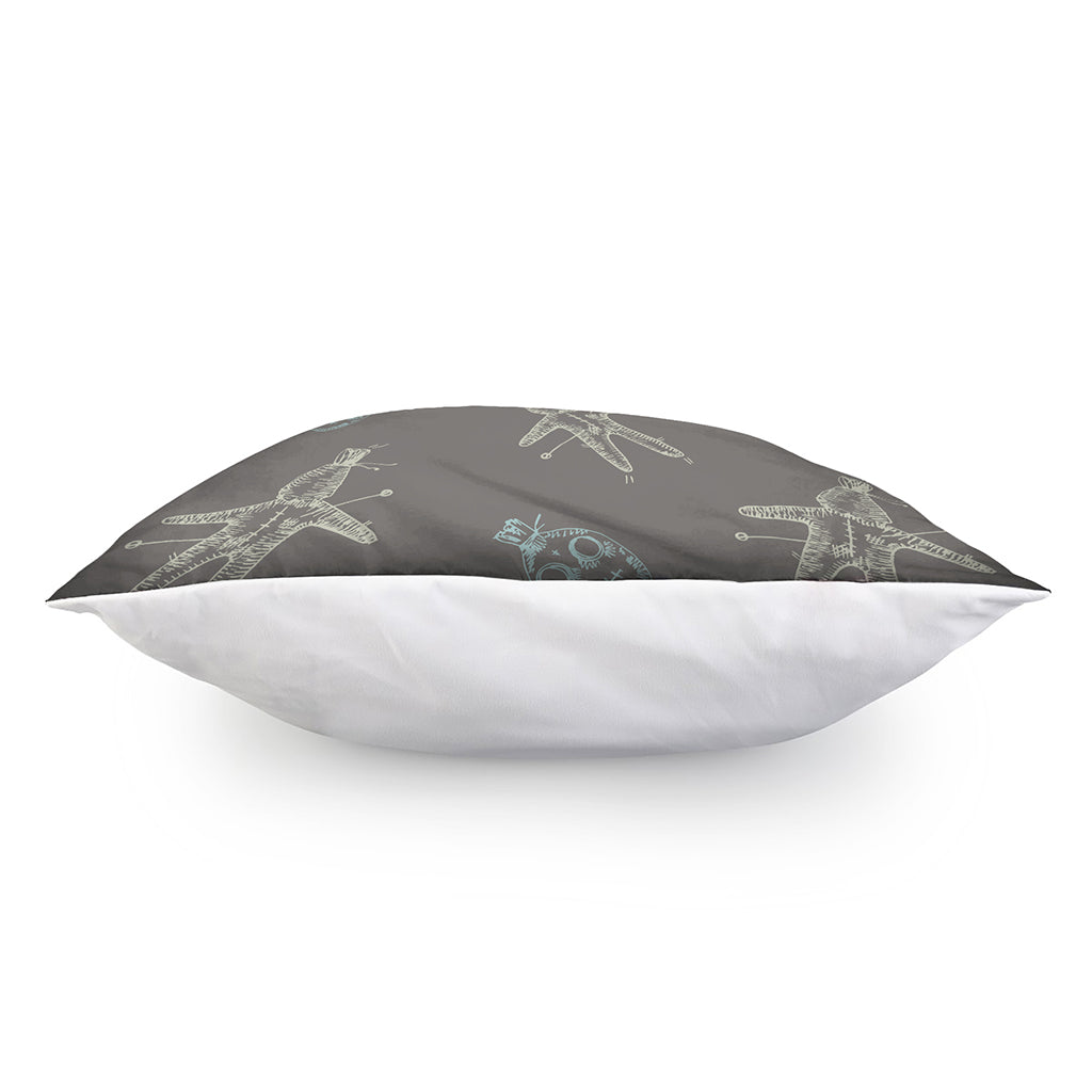 Cartoon Voodoo Doll Pattern Print Pillow Cover