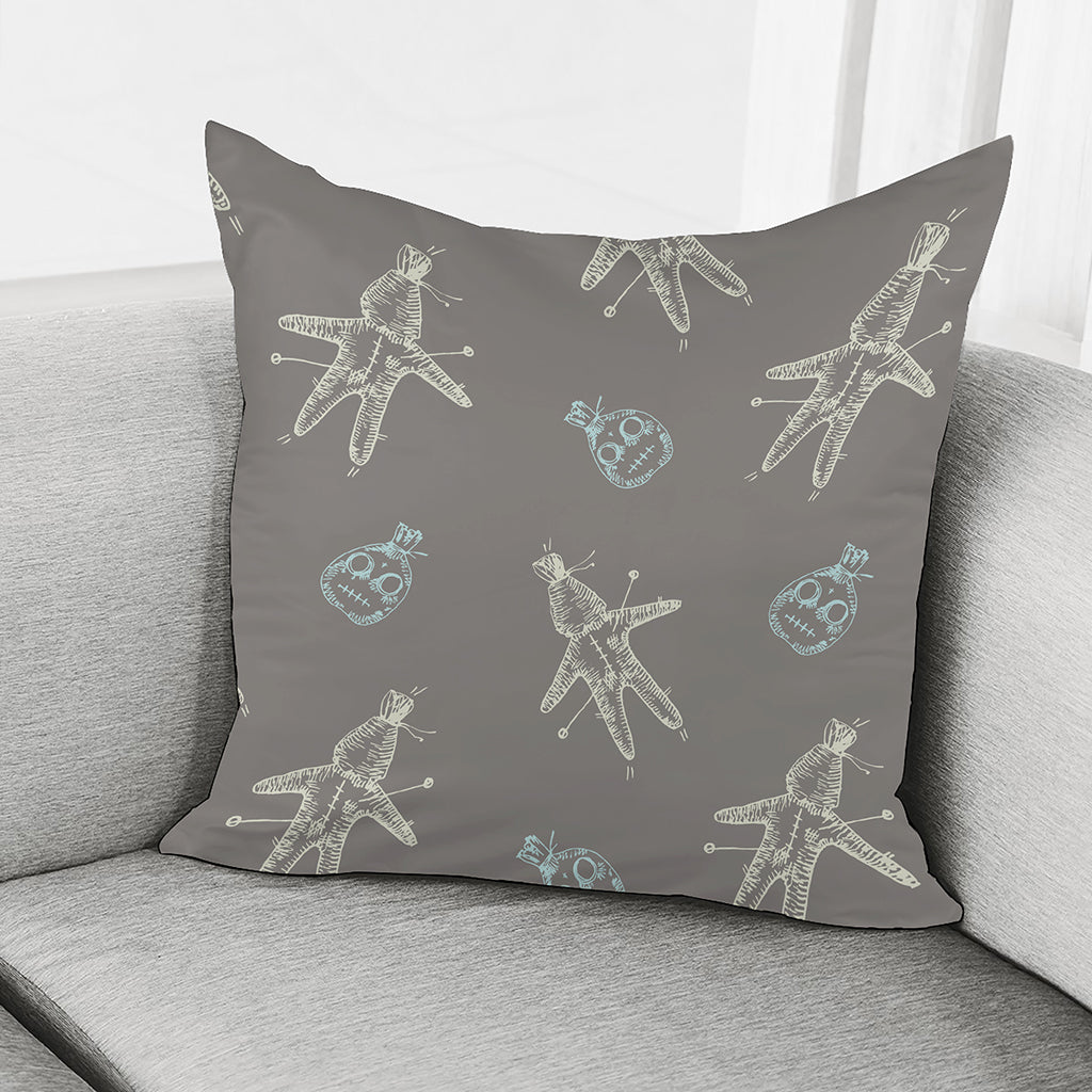 Cartoon Voodoo Doll Pattern Print Pillow Cover