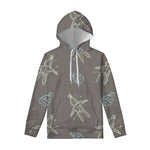 Cartoon Voodoo Doll Pattern Print Pullover Hoodie