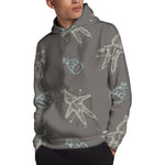Cartoon Voodoo Doll Pattern Print Pullover Hoodie