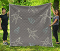 Cartoon Voodoo Doll Pattern Print Quilt