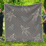 Cartoon Voodoo Doll Pattern Print Quilt